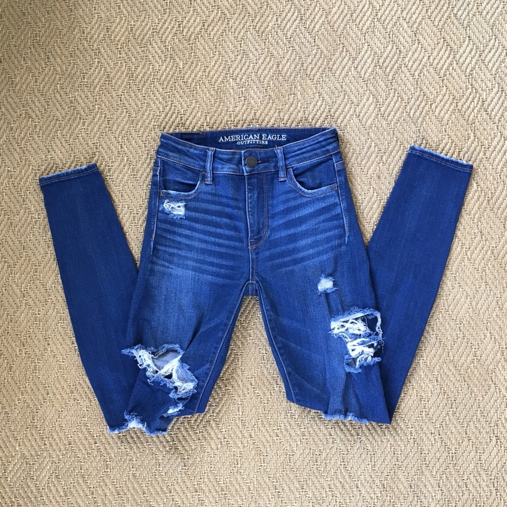 AE Ripped High Rise Jegging